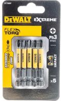 Бита ударная PH3, 57 мм Extreme Impact Torsion DeWalt DT7999T, 5 шт 
