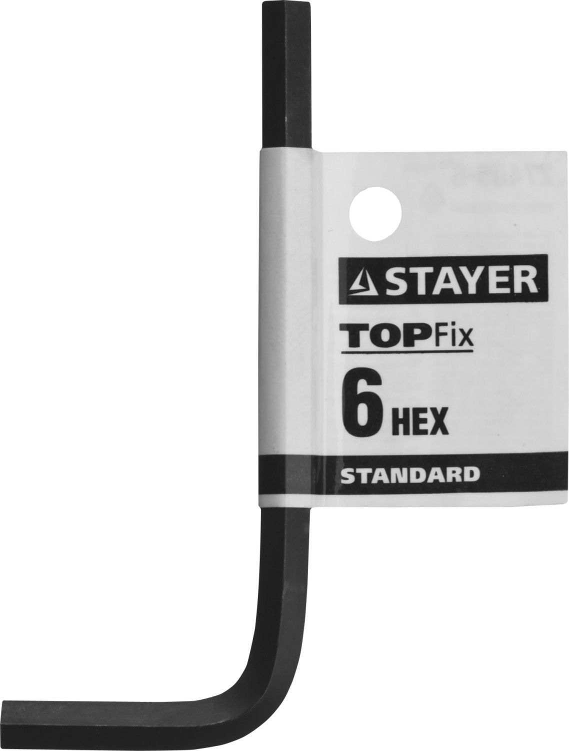Изображение товара Ключ имбусовый шестигранный Hex 6 мм Stayer Standart 27405-6, инструментальная сталь