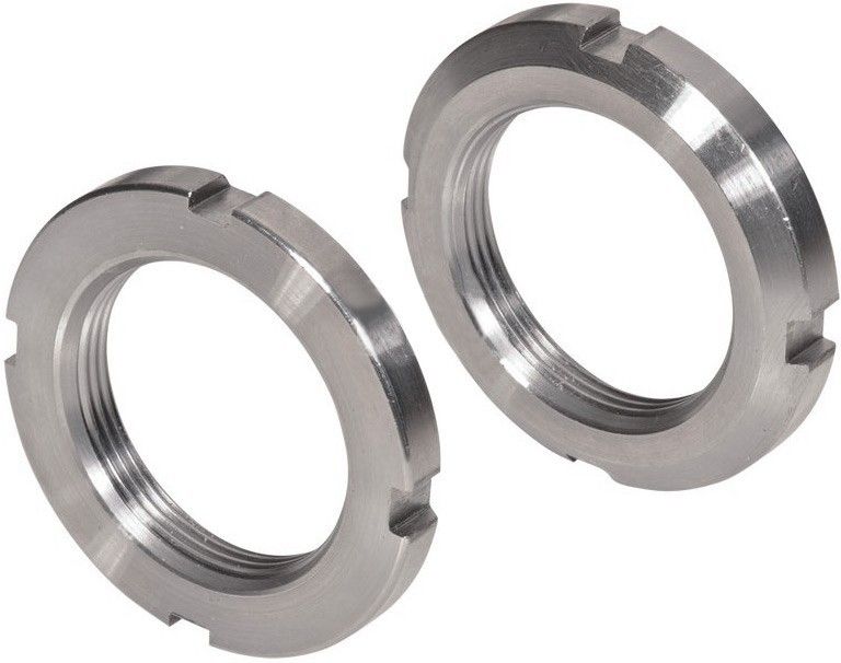 Гайка шлицевая КМ34 М170х3 DIN 981, сталь 14H - фото