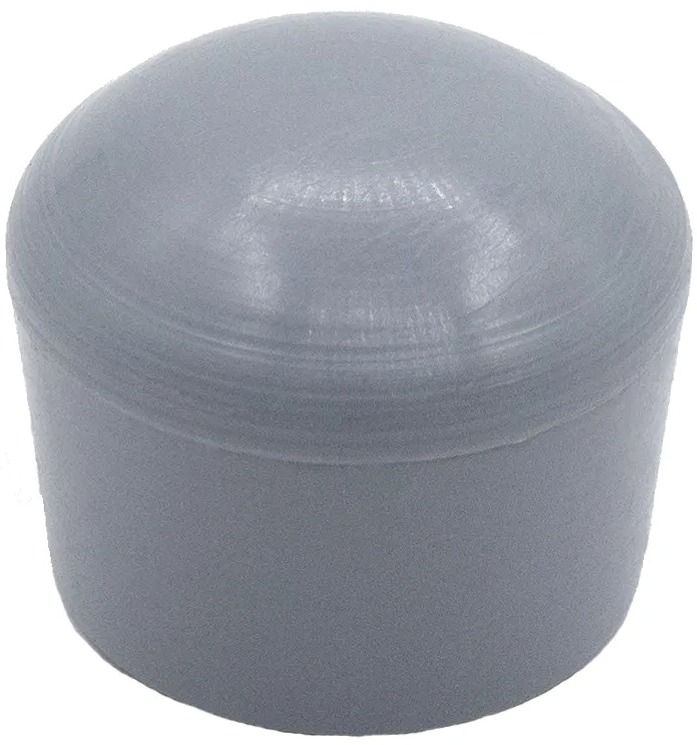 Заглушка 18 мм наружная декоративная для круглых труб НСфЧЕ, пластик, серая (RAL 7040) - фото
