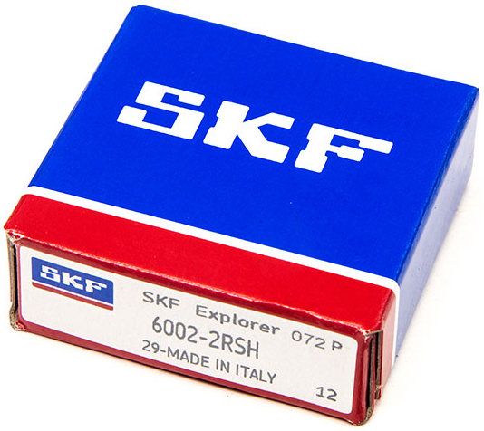 Подшипник шариковый радиальный с уплотнениями 15х32х9 мм SKF 6002 2RSH, однорядный - фото