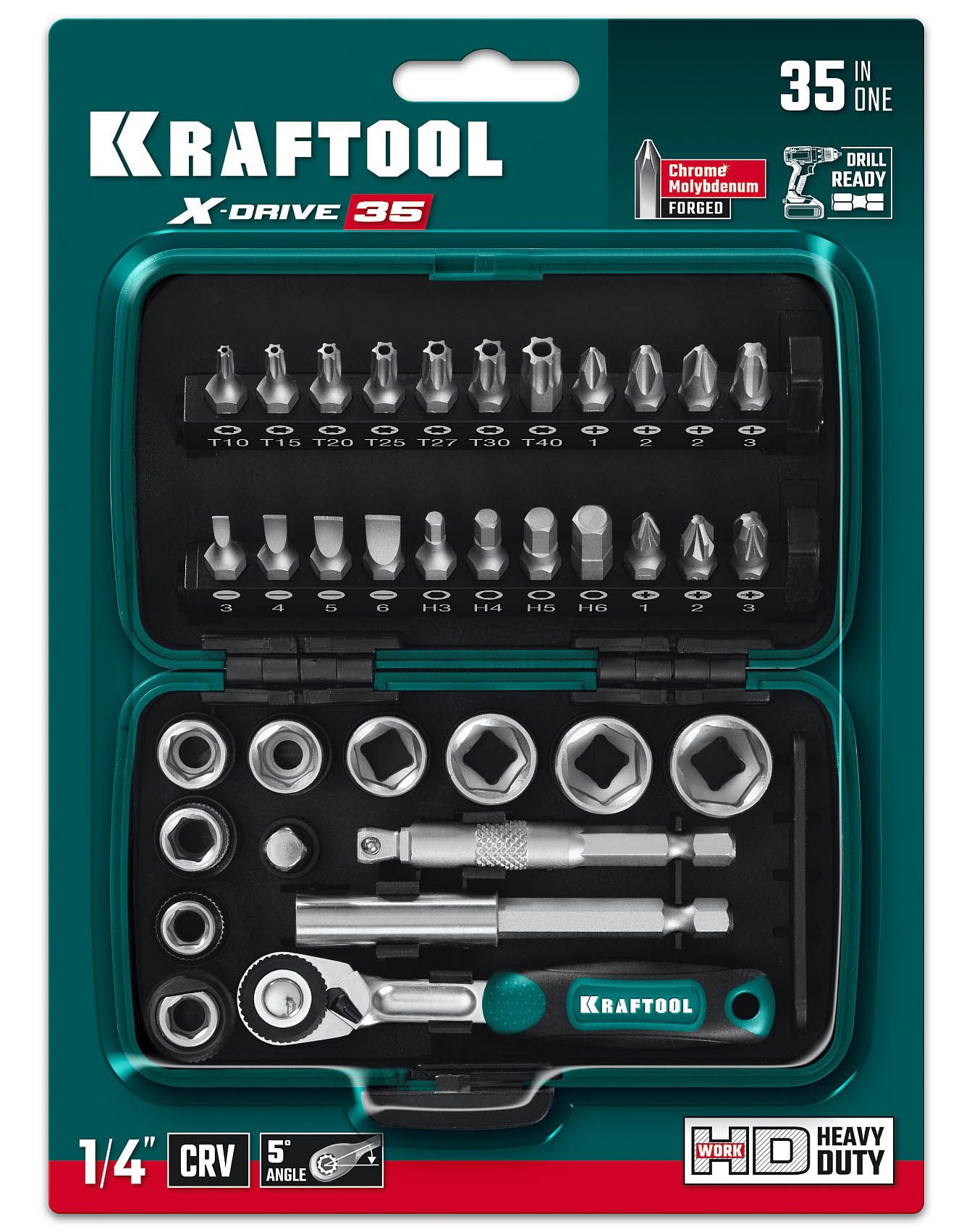 Набор инструмента X-Drive Kraftool 27974 - фото