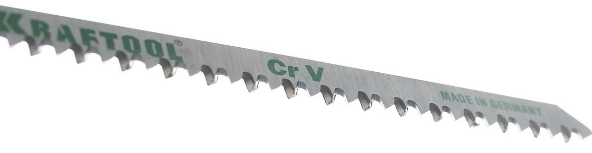 Полотно по дереву для лобзика 115/90 мм, чистый рез T234X Kraftool 159506-U, хромованадиевая сталь, 2 шт - фото