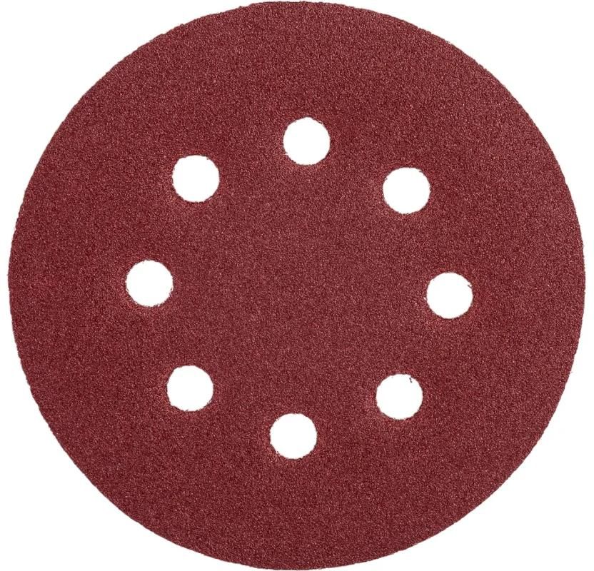 Круг шлифовальный самозацепляющийся с отверстиями 125 мм Р100 Stayer Master 35452-125-100, 5 шт - фото