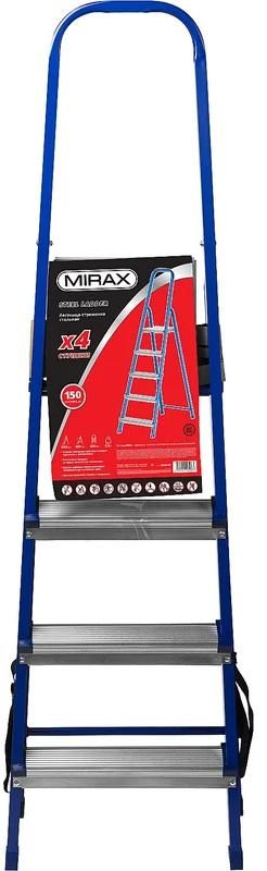 Стремянка 4 ступени, 80 см Mirax 38800-04, сталь - фото