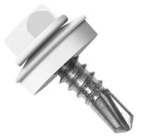 Саморез кровельный со сверлом 4,8х25 RAL 9010