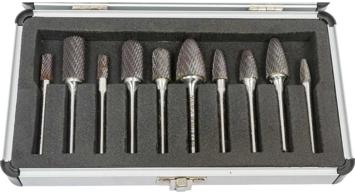 Набор твердосплавных борфрез №701 ПрофОснастка 170101001, 10 предметов - фото