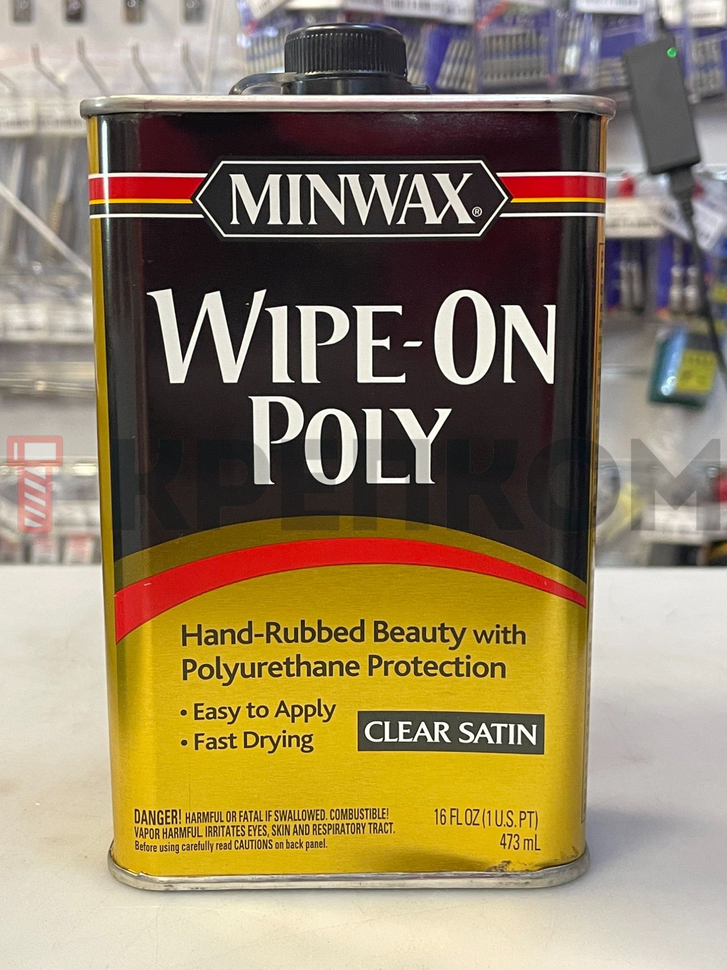Защитное покрытие полуматовое Minwax Wipe-On Poly 473 мл 4091 - фото