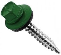 Саморез кровельный со сверлом 4,8х65 RAL 6002 лиственно-зеленый