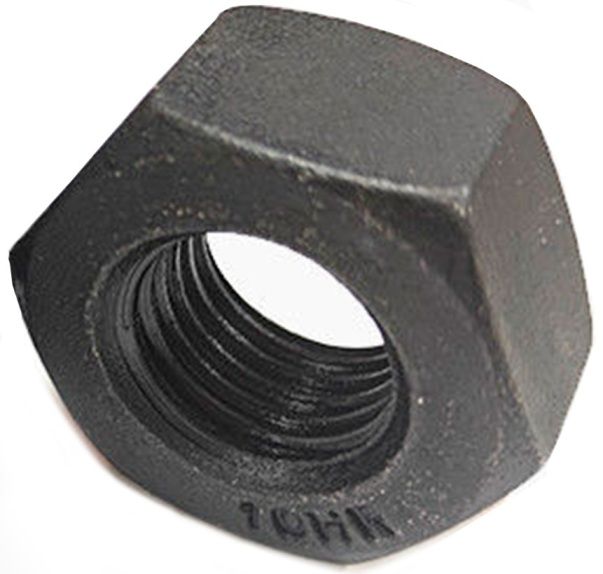 Гайка высокопрочная М20 ГОСТ 32484.3 HR, класс прочности 10, оксидированная - фото