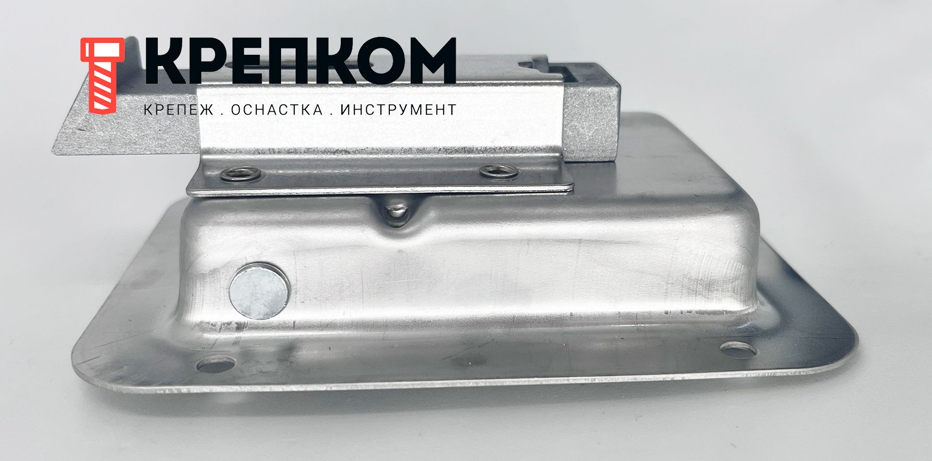 Замок внутренний с защелкой и ключом N51C, нержавеющая сталь - фото