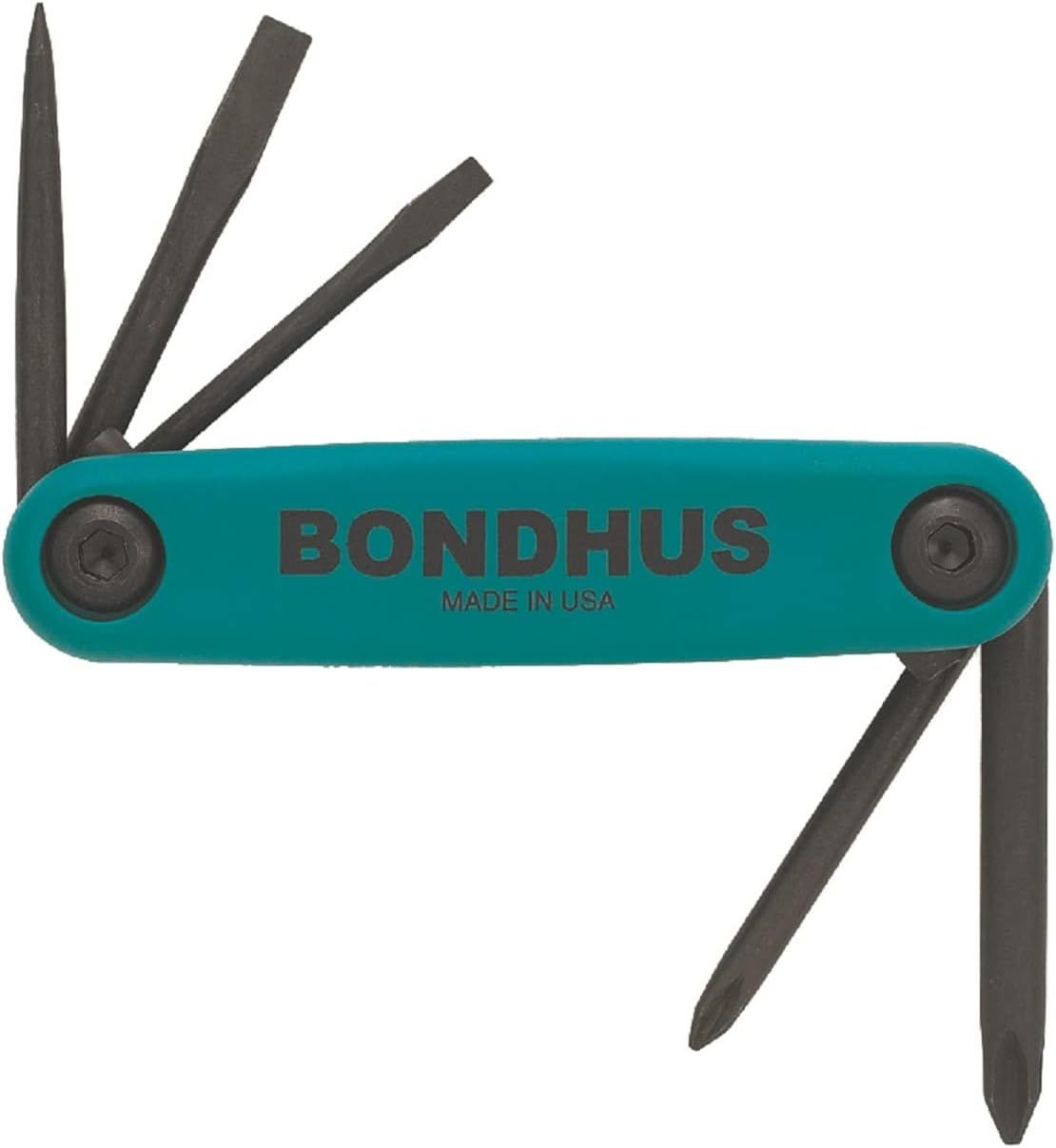Складной набор отверток с шилом GorillaGrip Bondhus 12545, 5 шт - фото