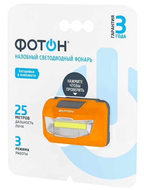 Фонарь налобный LED Фотон SH-600 23063 - фото