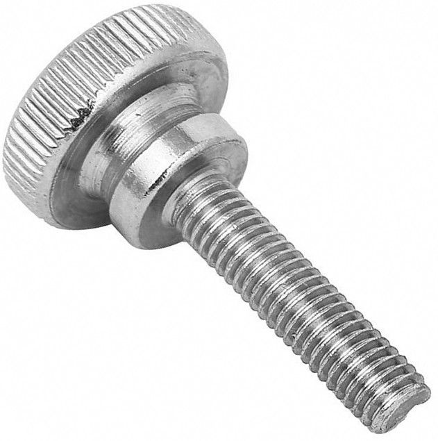 Винт-ручка с накаткой и подголовником М4х16 мм U03, нержавеющая сталь А2 - фото