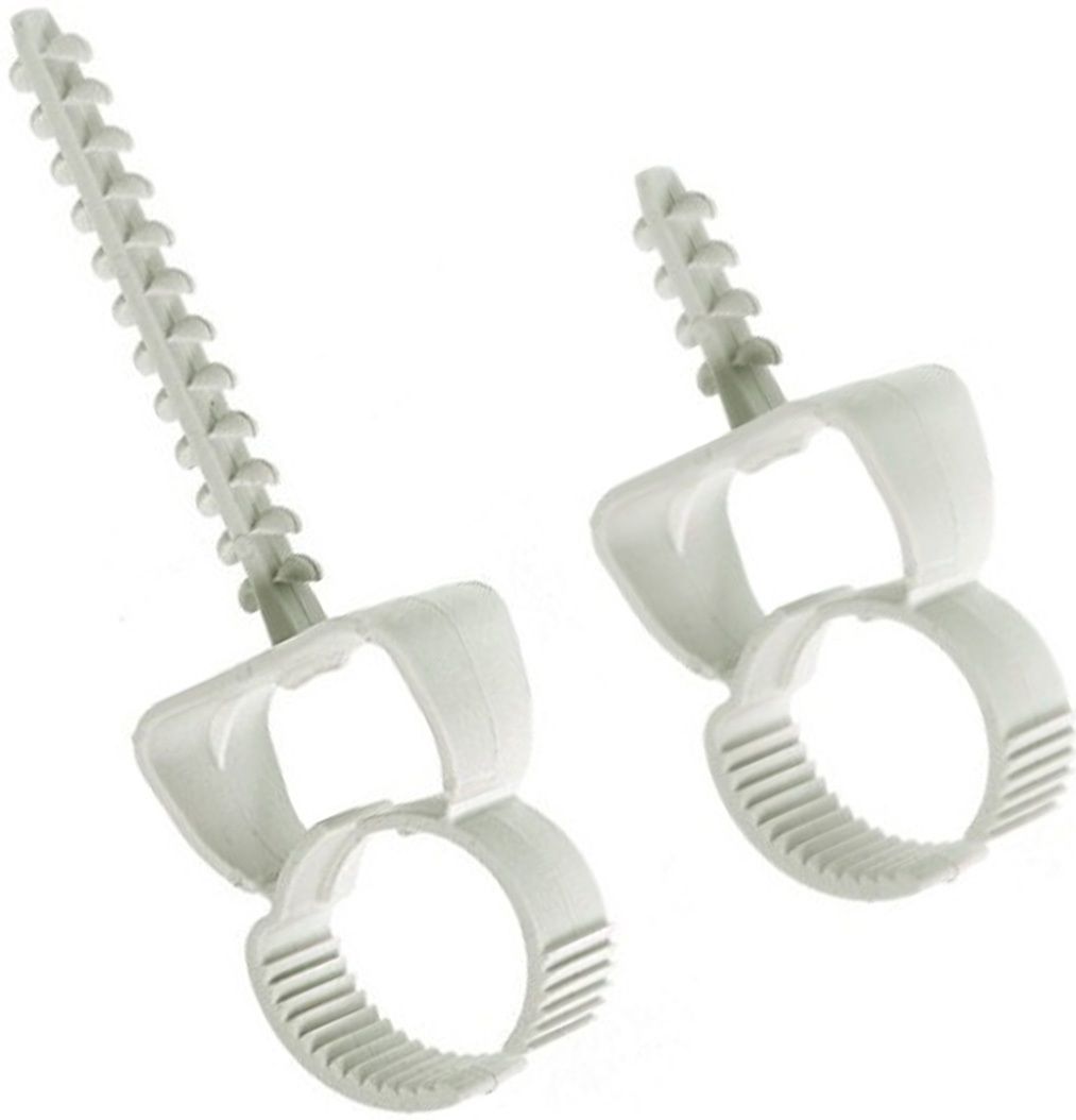 Дюбель со скобой и фиксирующим зажимом для труб Schnabl USA - фото