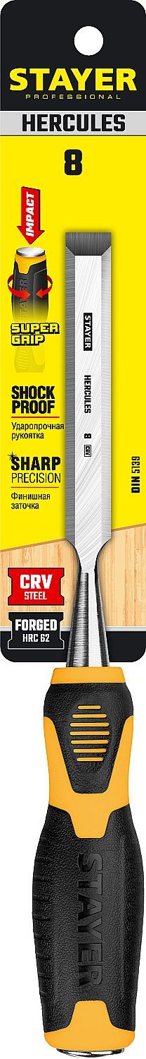 Стамеска-долото с двухкомпонентной рукояткой Stayer Hercules Professional - фото