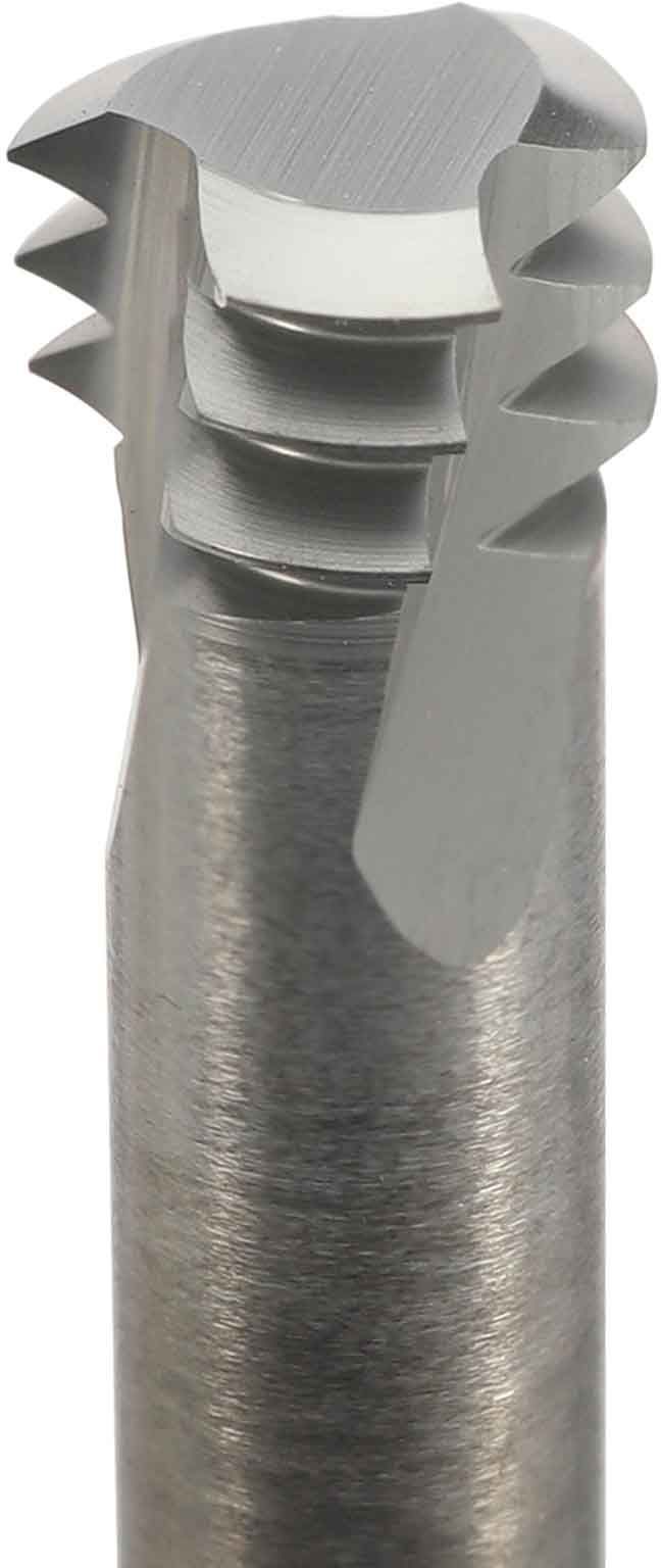 Резьбофреза трёхвитковая твердосплавная BSKT, VHM, покрытие AlCrN - фото