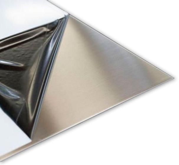 Лист холоднокатаный зеркальный 1002х504х1,5 мм, нержавеющая сталь AISI 430 (08Х17) - фото