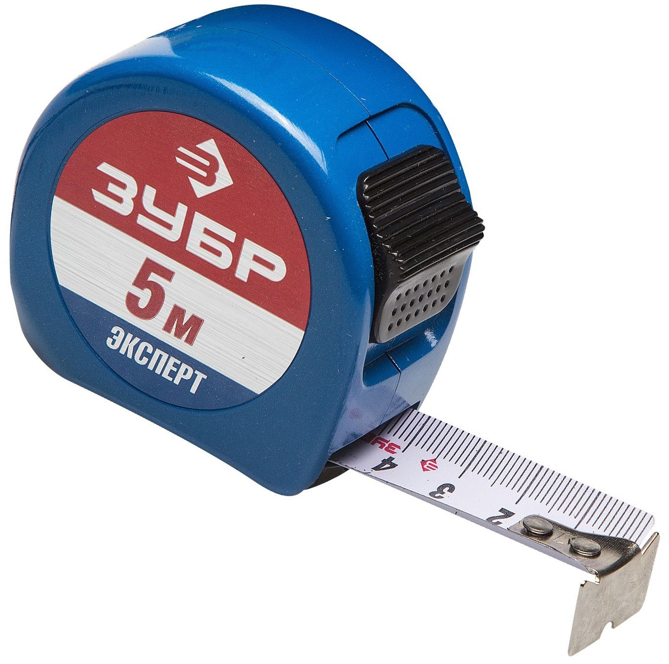 Рулетка 5 м 25 мм алюминиевый ударопрочный корпус ЗУБР Эксперт 34058-05-25 - фото