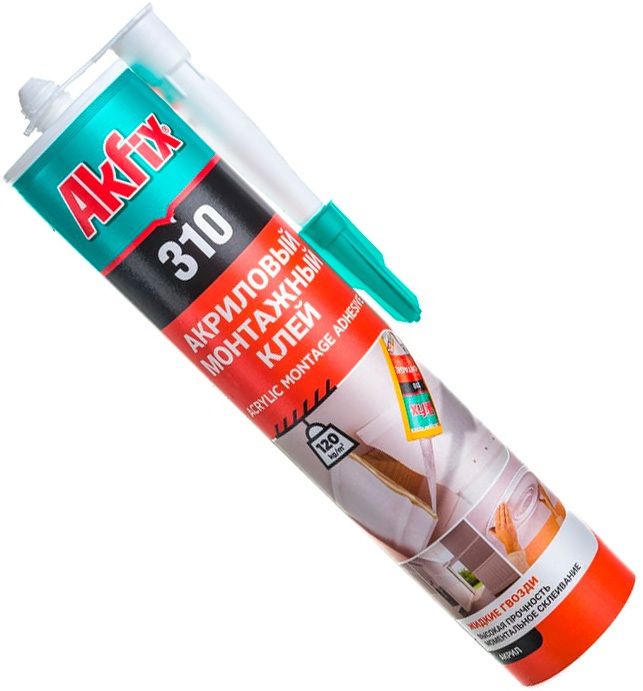 Клей монтажный акриловый жидкие гвозди 310 мл Akfix 310 GA200 - фото