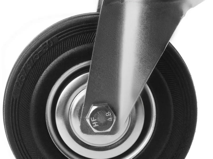 Колесо из резины с площадкой, поворотное 125 мм SC 55L - фото