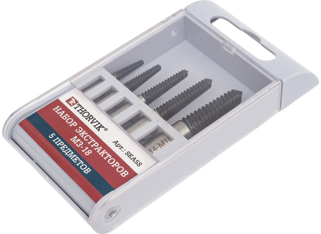 Набор экстракторов М3-18 Thorvik SEA5S, 5 шт - фото