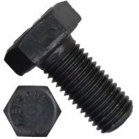 Шестигранный болт с полной мелкой резьбой М20х1,5х40 DIN 961 (ISO 8676) класс прочности 12.9, оксидированный
