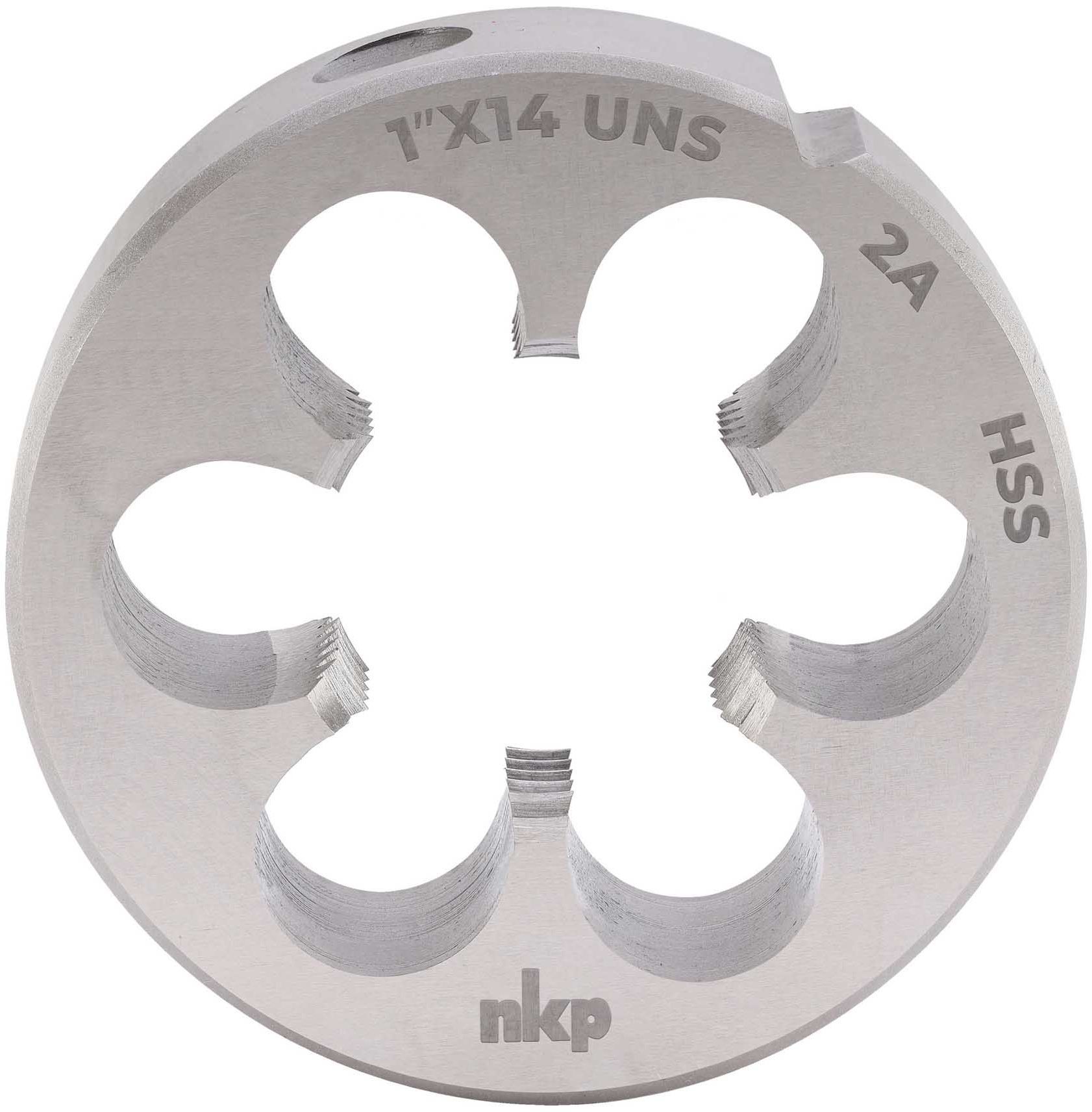 Плашка 1"-14 HSS DIN EN 22568 NKP 2491000UNS14, специальная дюймовая резьба UNS - фото