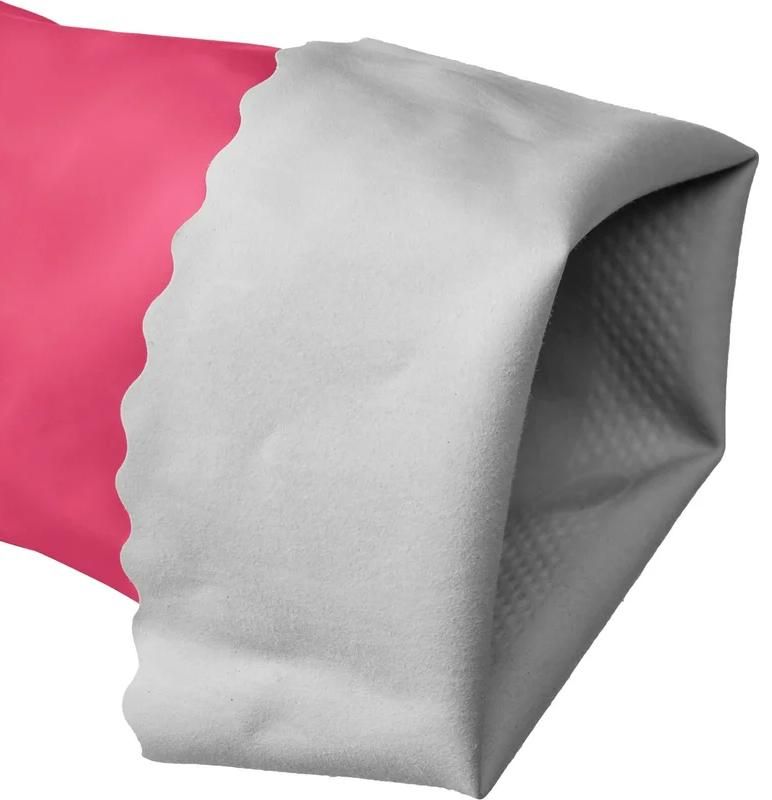 Перчатки латексные с х/б напылением, рифлёные S(7) ЗУБР 11250-S_z01 - фото