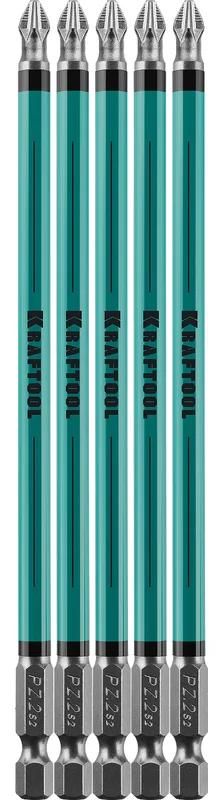 Набор бит PH2 150 мм Optimum Kraftool 26122-2-150-5, 5 шт - фото