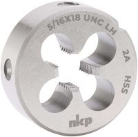 Плашка 1/4"-20 HSS DIN EN 22568 NKP 323214N, левая дюймовая резьба UNC