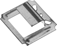 Крепеж для вагонки усиленный (Кляймер-У) 7 мм ЗУБР 3075-07_z01, оцинкованная сталь, 50 шт