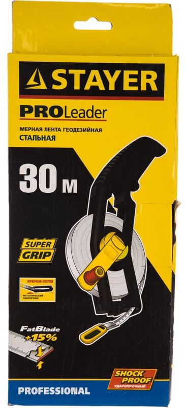 Лента мерная геодезийная стальная STAYER Leader - фото