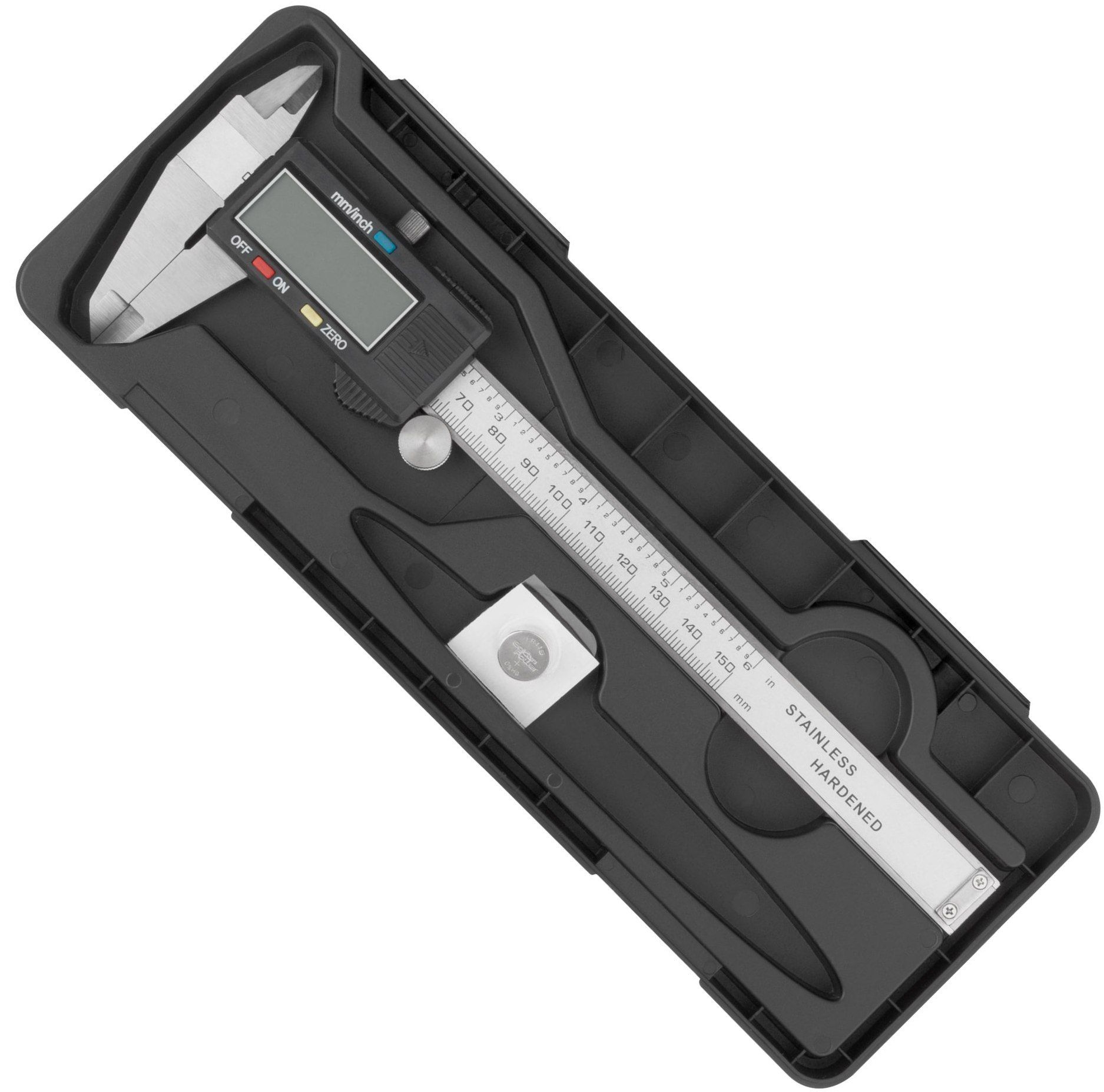 Штангенциркуль электронный ШЦЦ I 150х0,01 мм FIT 19856, нержавеющая сталь - фото