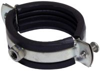 Хомут трубный М8/10 48-53 (1 1/2") НМ, оцинкованная сталь W1