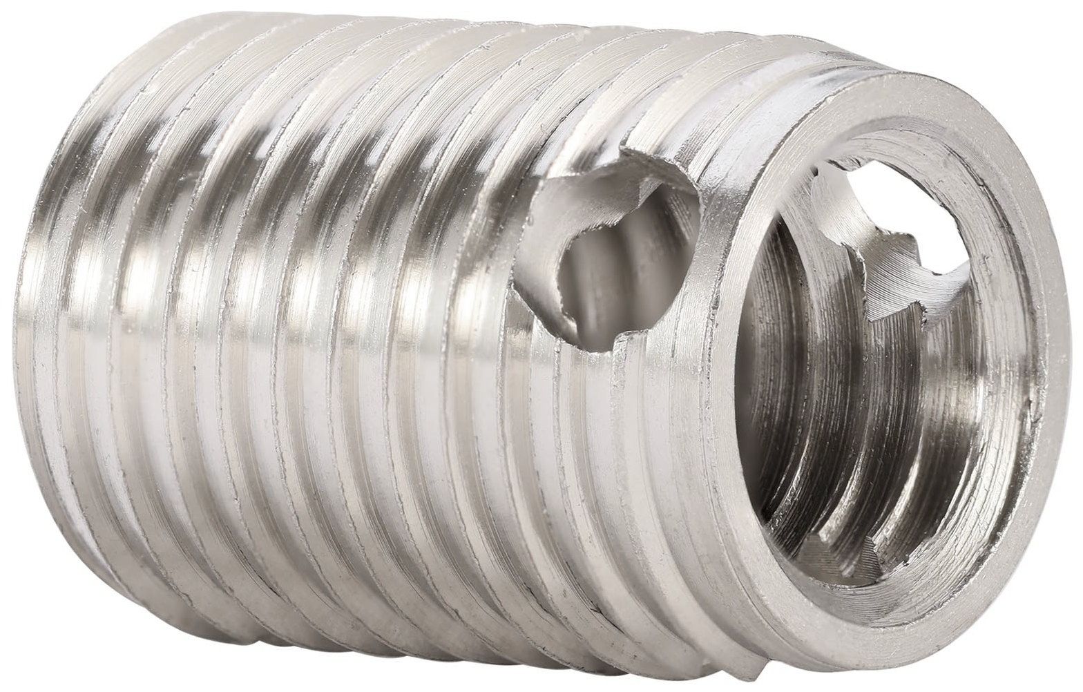 Вставка резьбовая cамонарезная с отверстием H-Tools 6h, нержавеющая сталь - фото