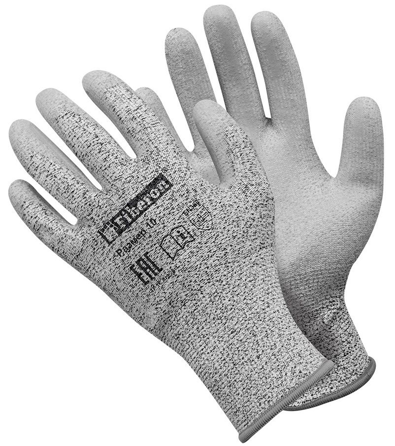 Изображение товара Перчатки от порезов 10 (XL) Fiberon Керамик PR-CUT311, полиэтилен, полиэстер, полиуретановое покрытие