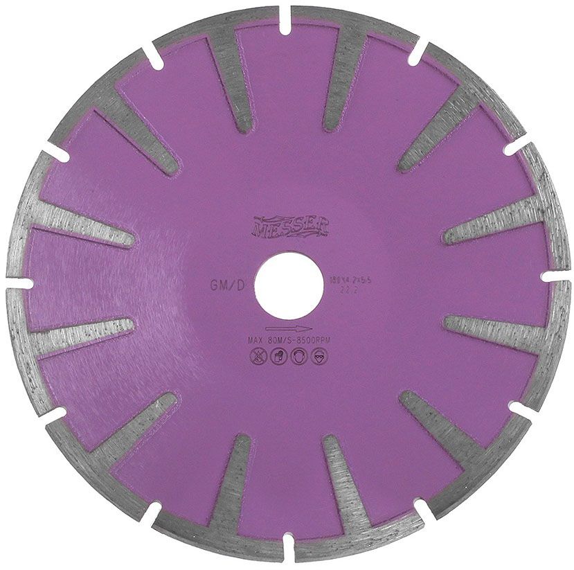 Диск алмазный вогнутый для лекальной резки GM/D 150 мм, Messer 01-71-150 - фото