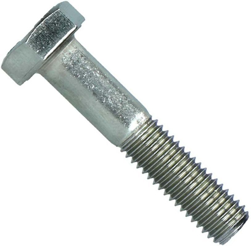 Болт дюймовый UNC 3/4-10 x 5 (127 мм) DIN 931, класс прочности 8.8 (Grade 5), оцинкованная сталь - фото