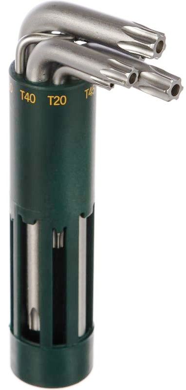 Набор ключей имбусовых коротких TR (TX Hole) Kraftool Expert 27433-1, 8 шт, хромомолибденовая сталь - фото