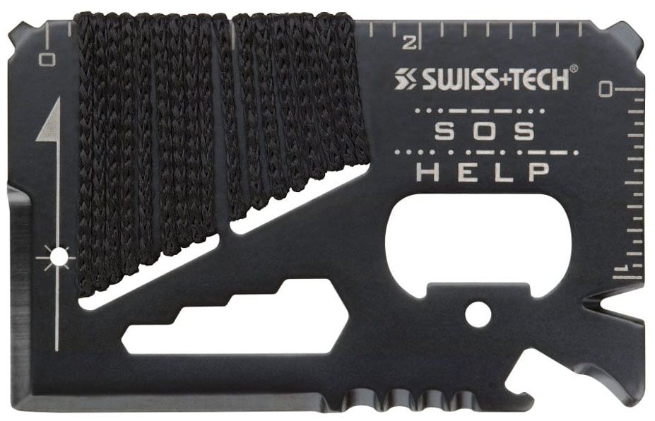 Карманный мультиинструмент 17в1 Credit Card Survival Tool, Swiss+Tech ST33329 - фото
