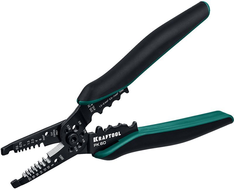 Стриппер ручной многофункциональный 0,5-6 мм² Kraftool PK-60 22658 - фото