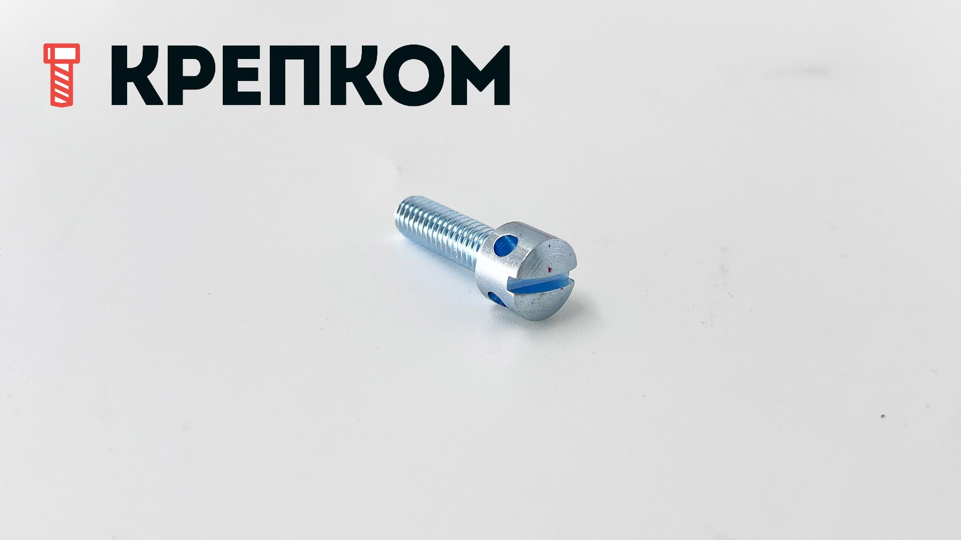 Винт пломбировочный DIN 404, класс прочности 5.8, оцинкованная сталь - фото