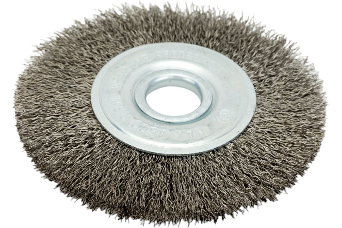 Щетка дисковая гофрированная для УШМ Профоснастка Эксперт, нержавеющая сталь - фото