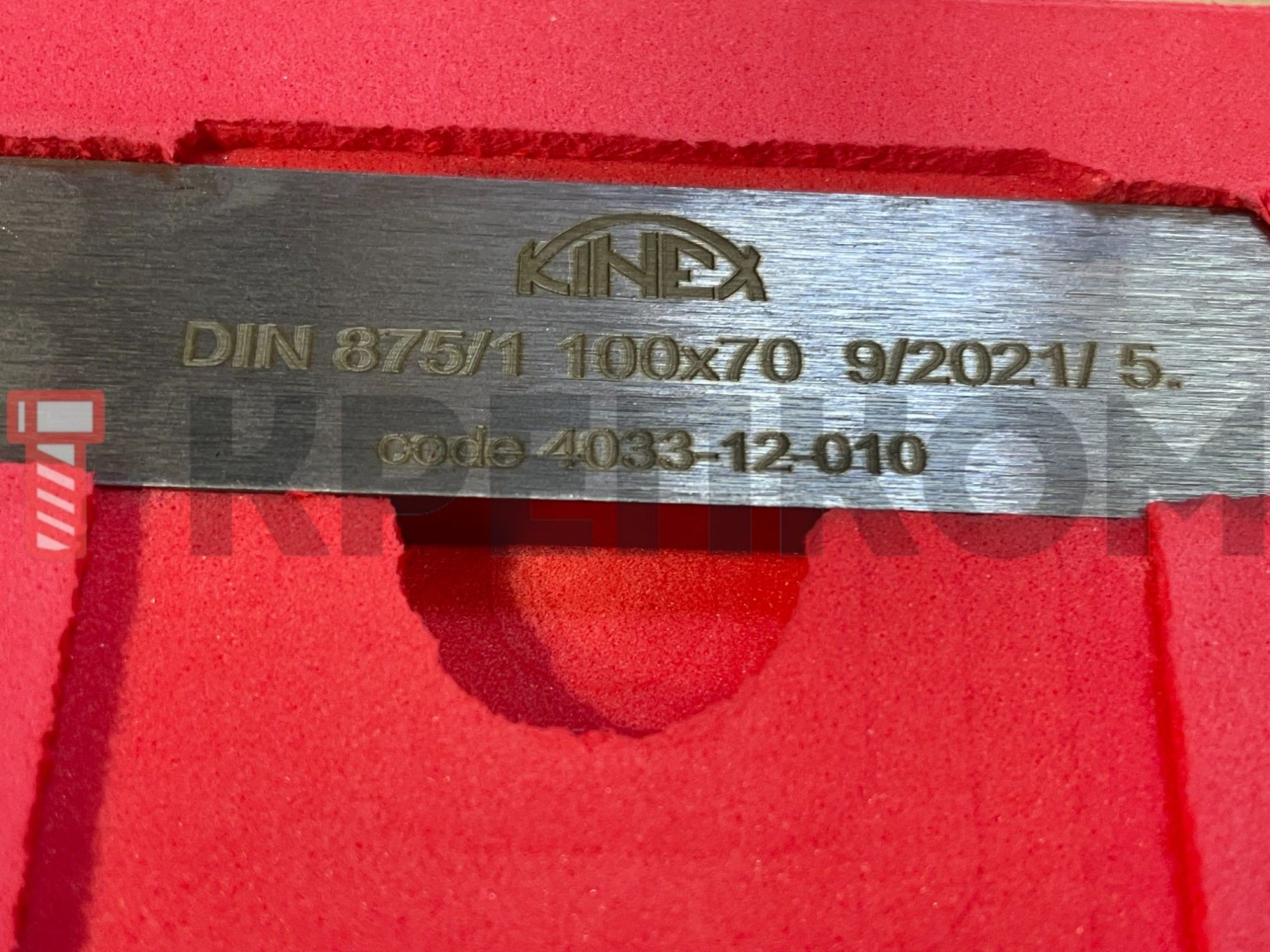 Угольник плоский 100х70 мм класс точности 1 Kinex 4033-12-010 - фото