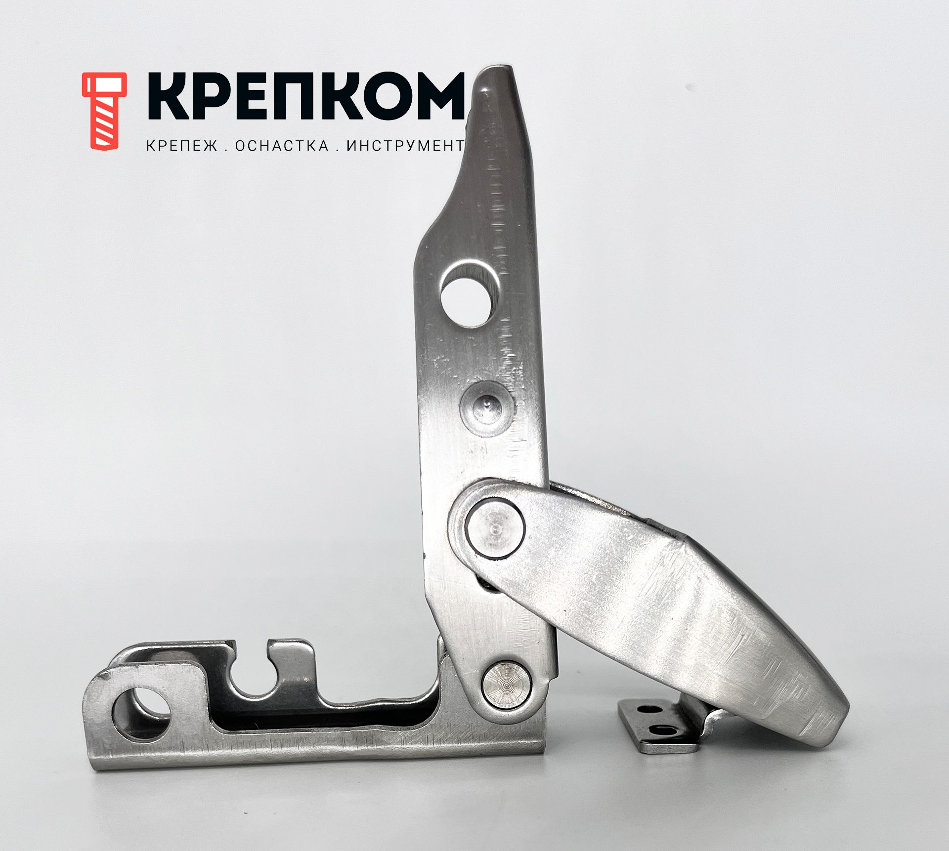 Защелка с блокировочным механизмом L=125 B210C-2, нержавеющая сталь А2 - фото