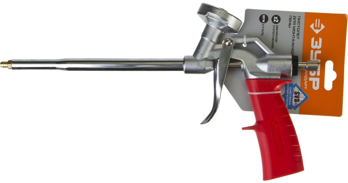 Пистолет металлический для монтажной пены Мастер ЗУБР 06874 - фото