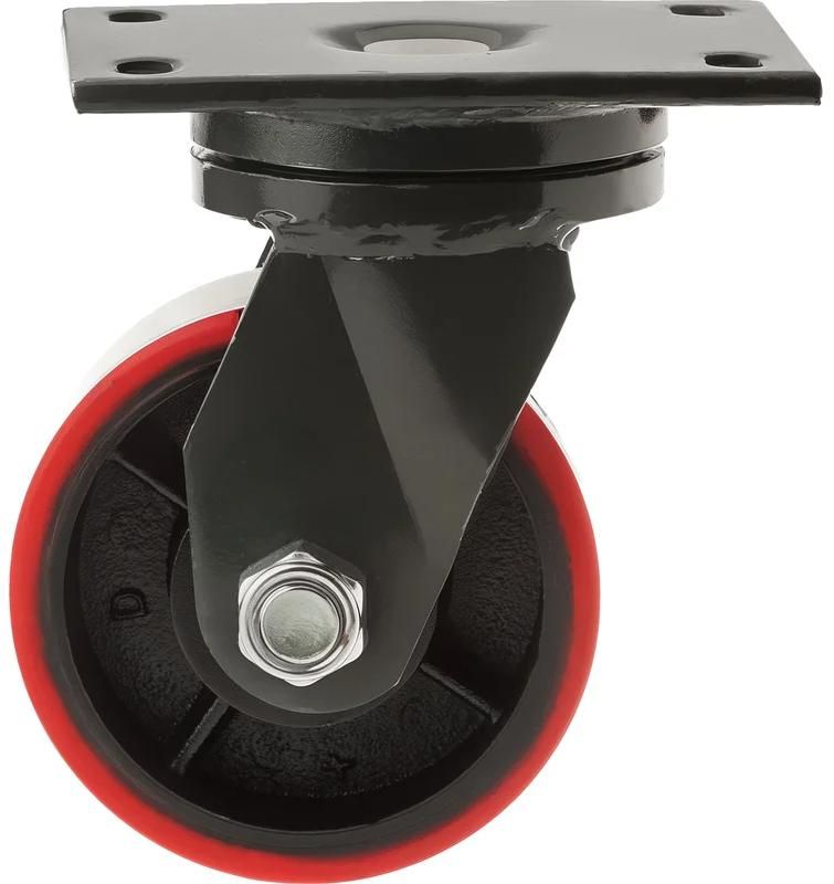 Колесо сверхбольшегрузное полиуретановое, поворотное 150 мм SHP 63 - фото