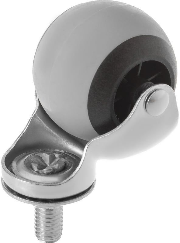 Колесо мебельное поворотное с болтом 50 мм SCmt 25 - фото