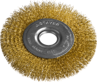Щетка дисковая латунированная для УШМ Professional Stayer